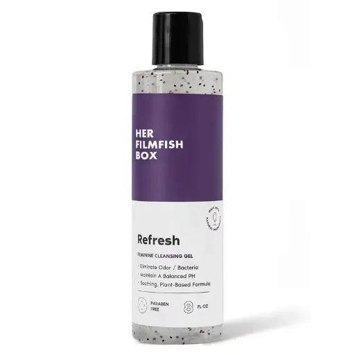 Refresh pH Balancing Feminine Cleansing Gel – Odor & Bacteria Control – Plant-Based Daily Wash – Soothing, Paraben-Free Formula – Safe for Sensitive Skin, Long-Lasting Freshness – 8 fl oz